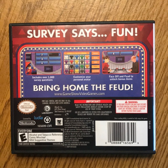 Nintendo DS Family Feud Game - Picture 3 of 3
